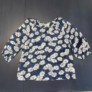 Anthropologie floral blouse med. lightweight